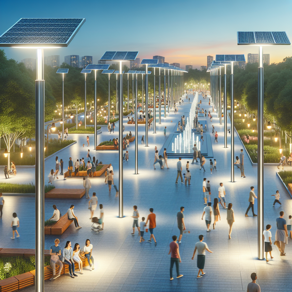 Improving Public Spaces with Commercial Solar Street Lighting